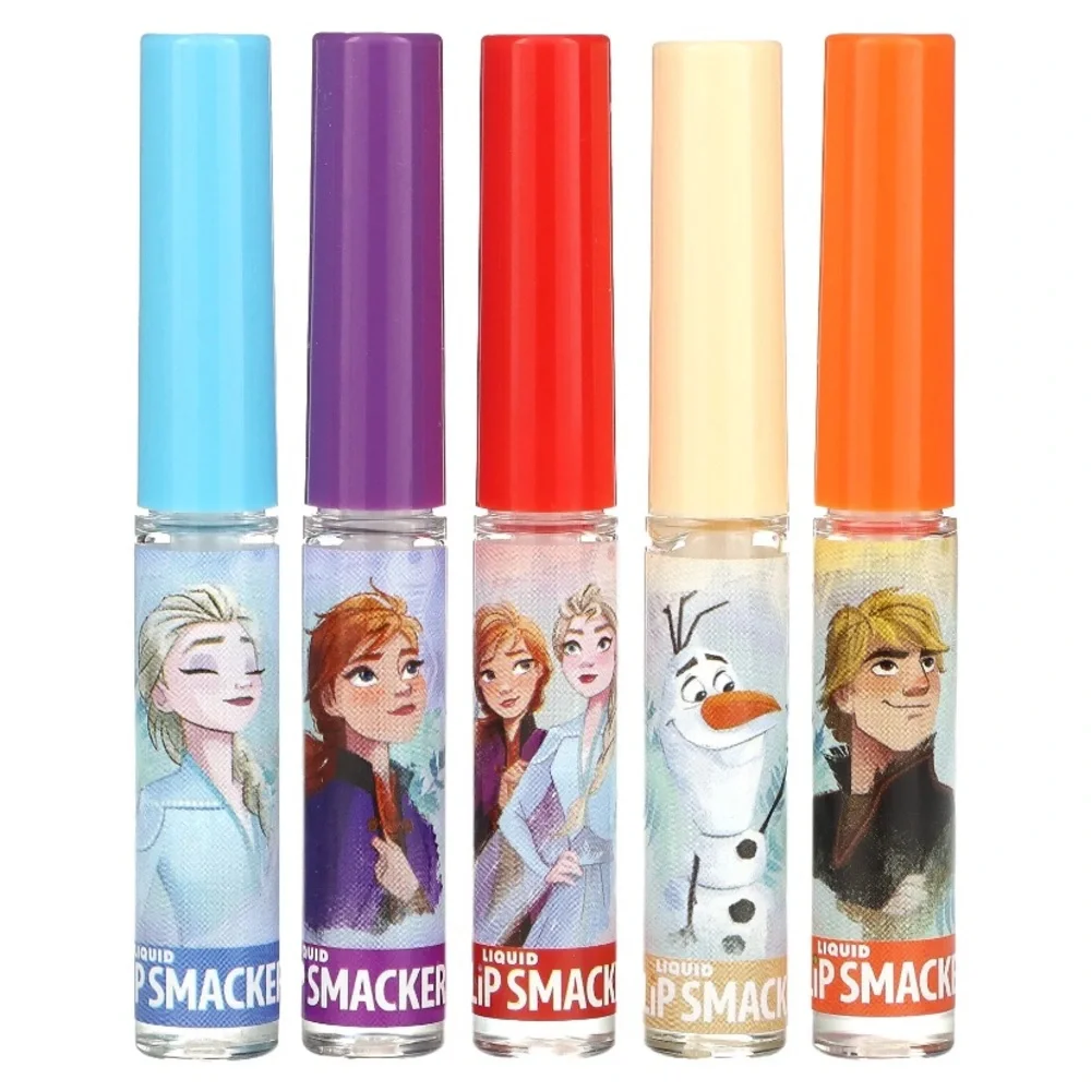 💎 Disney Frozen 2 Liquid Lip Smacker 5 Piece Lip Gloss Balm Set New In Package